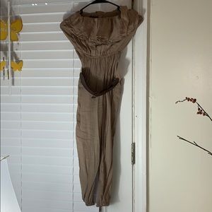 Tan Jumpsuit